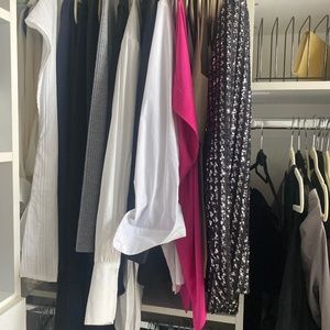 Women’s dresses, tops, blouses, sweaters, skirts and pants.